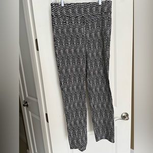 Joseph Ribkoff blk/off-white stretch pant, size 12